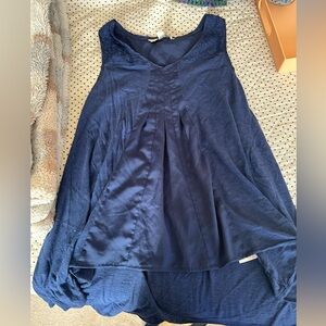 LC Lauren Conrad Deep Blue Blouse